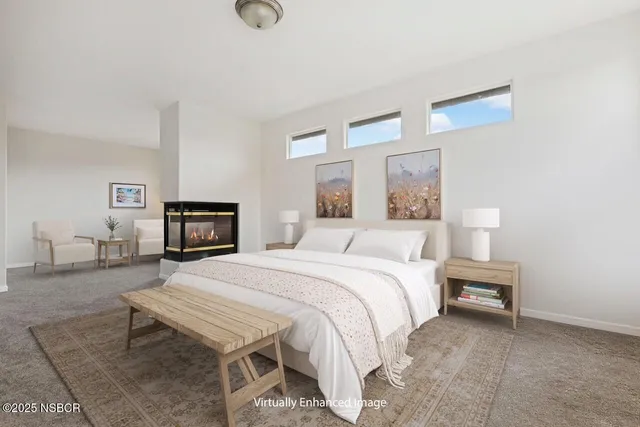 a room with furniture and a window