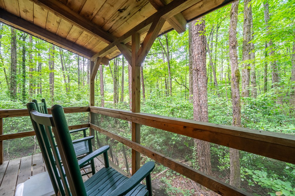 3573 Highway 356 Sautee Nacoochee, GA 30571 - Photo 29 of 53 a view of a city from a balcony with furniture