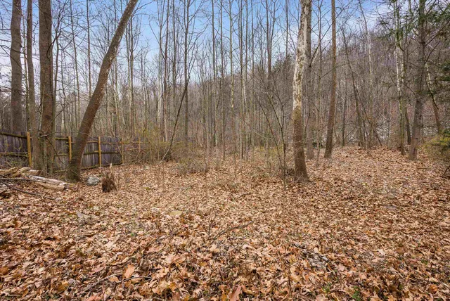 a view of wooden fence