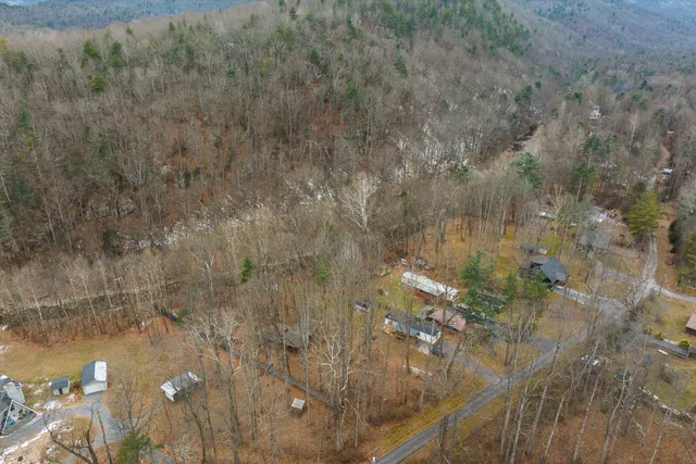 a bathroom with a shower curtain