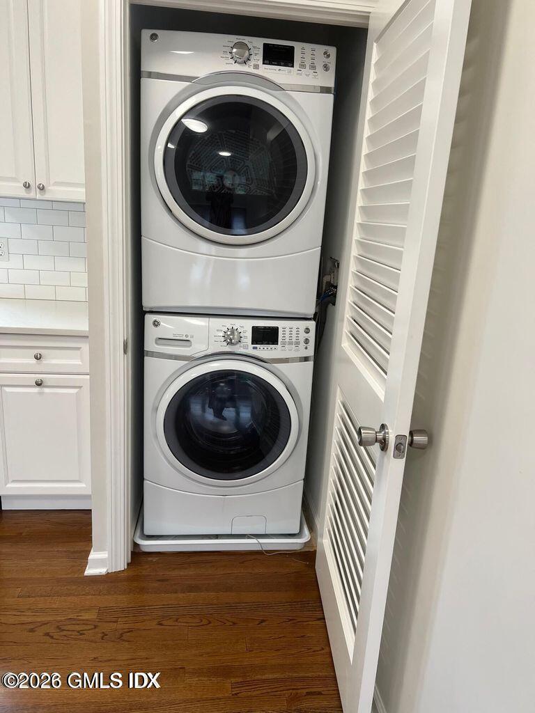 19 Bible Street, Unit 2 Cos Cob, CT 06807 - Photo 9 of 26 a view of a hallway with washer and dryer