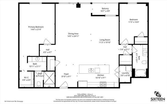 $424,900 | 301 North Neil Street, Unit 708, Champaign, IL 61820
