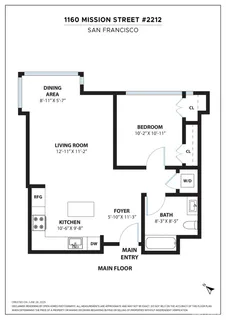 $570,000 | 1160 Mission Street, Unit 2212, San Francisco, CA 94103