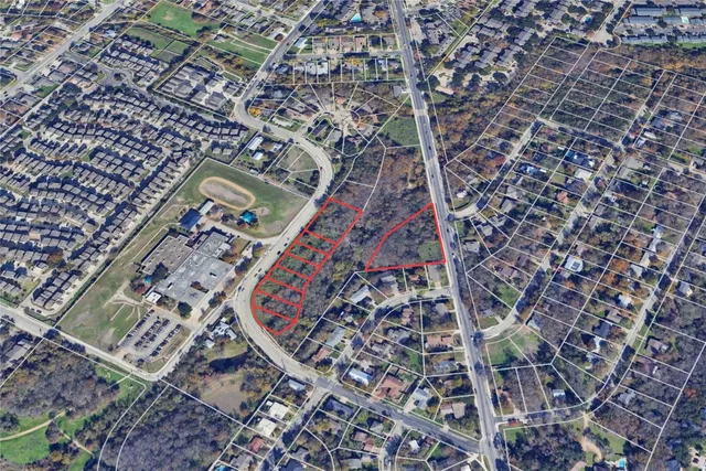 an aerial view of city