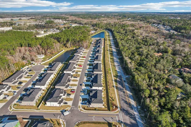 a view of a city with tall buildings