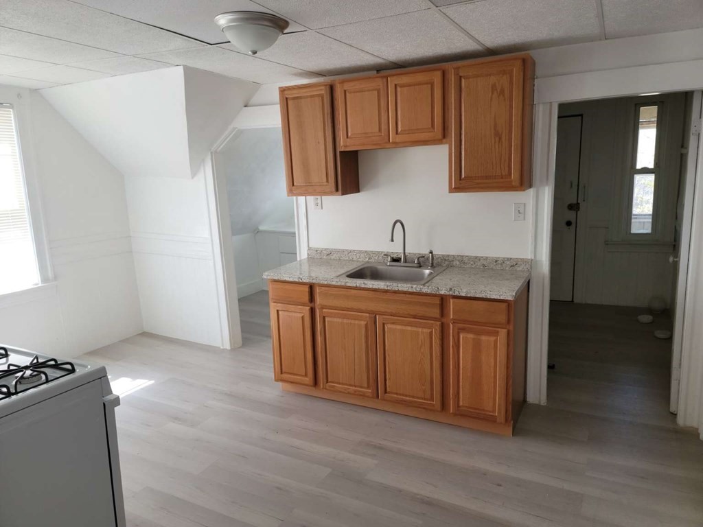 71 Paine Street Worcester, MA 01605 - Photo 15 of 20 a kitchen with a sink stove and cabinets