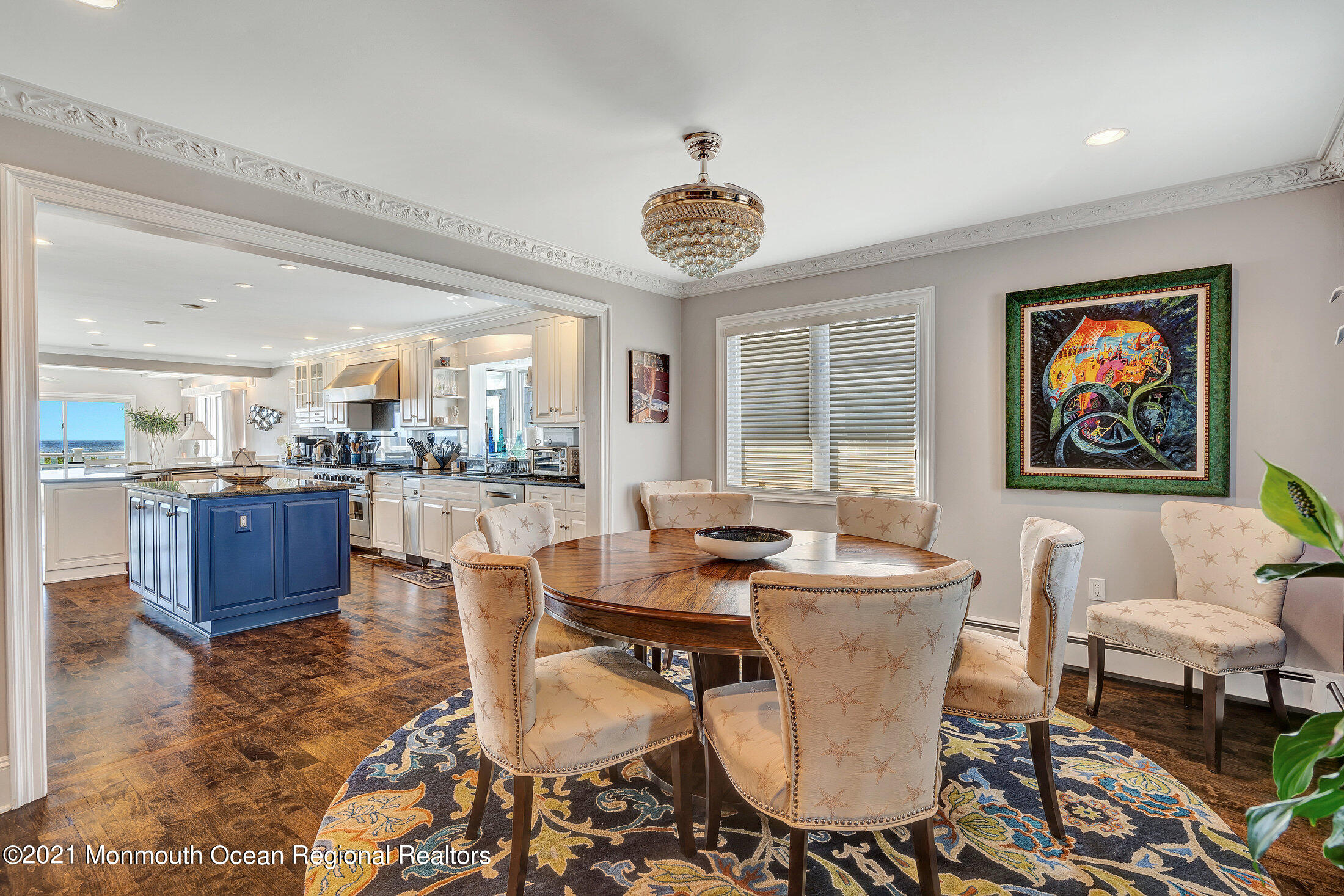 211 North Ocean Avenue Spring Lake, NJ 07762 - Photo 14 of 44 a dining room with furniture and a large window