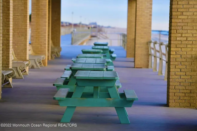 a view of a pathway of a building