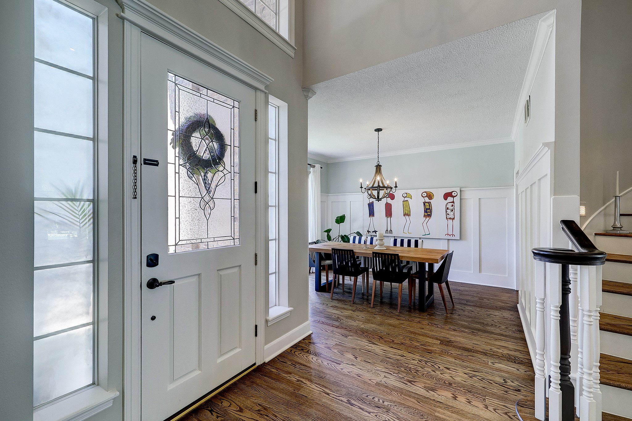 18902 Mountain Spring Drive Spring, TX 77379 - Photo 3 of 32 a view of a dining room with furniture window and wooden floor