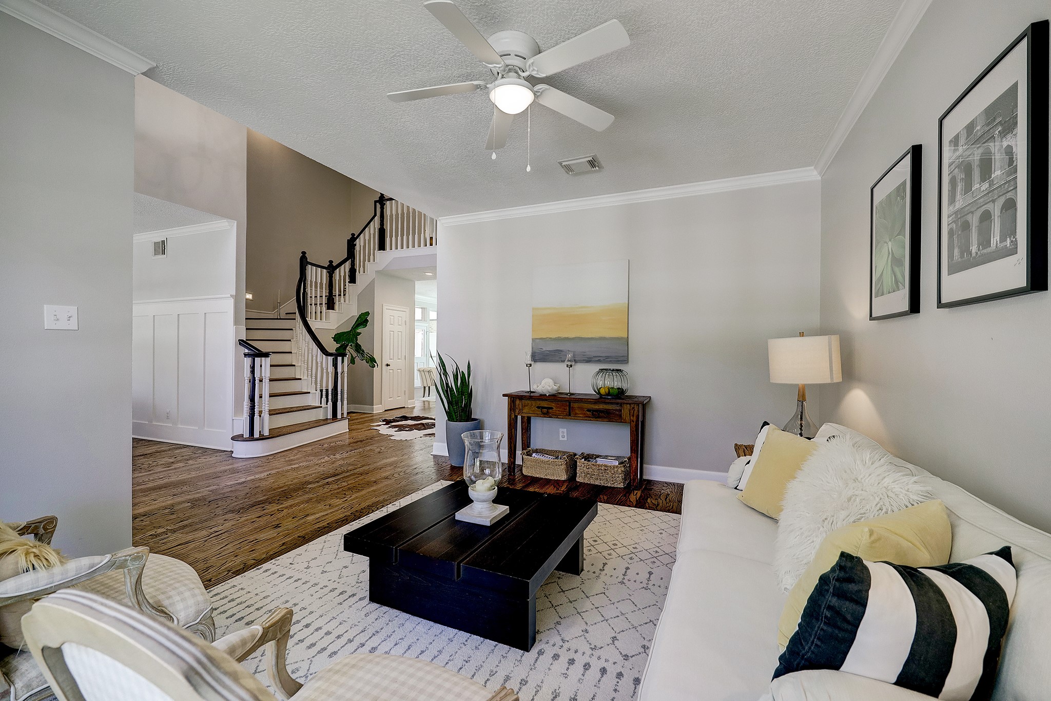 18902 Mountain Spring Drive Spring, TX 77379 - Photo 6 of 32 a living room with furniture and wooden floor