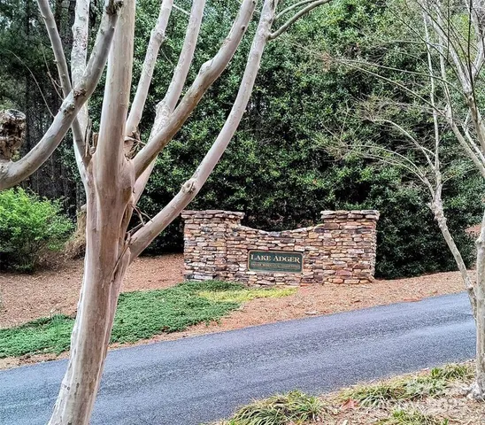 a view of a town with mountains in the background