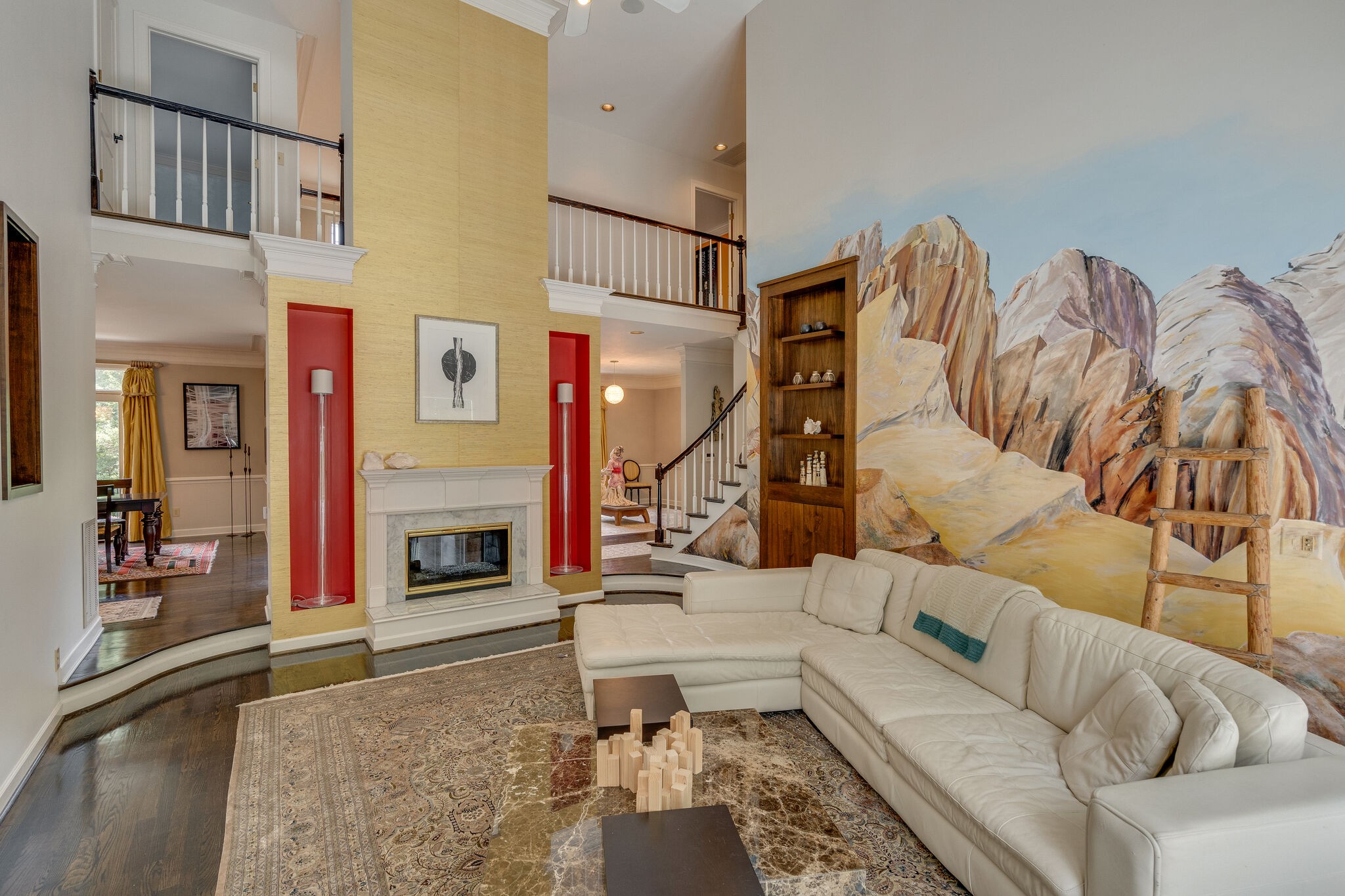 621 Post Oak Circle Brentwood, TN 37027 - Photo 11 of 50 a living room with furniture a fireplace and a flat screen tv