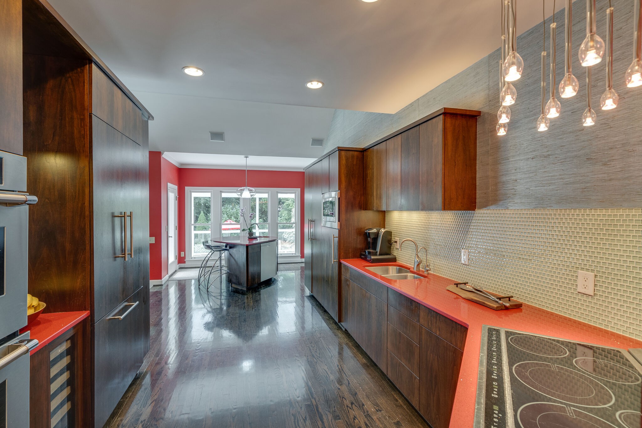 621 Post Oak Circle Brentwood, TN 37027 - Photo 18 of 50 a kitchen with stainless steel appliances kitchen island granite countertop a refrigerator and a sink