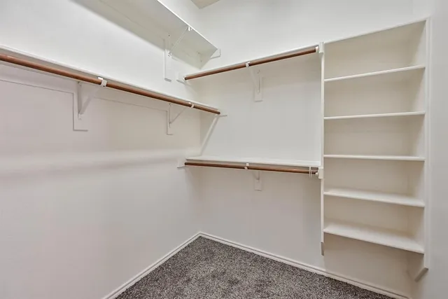 a close view of closet