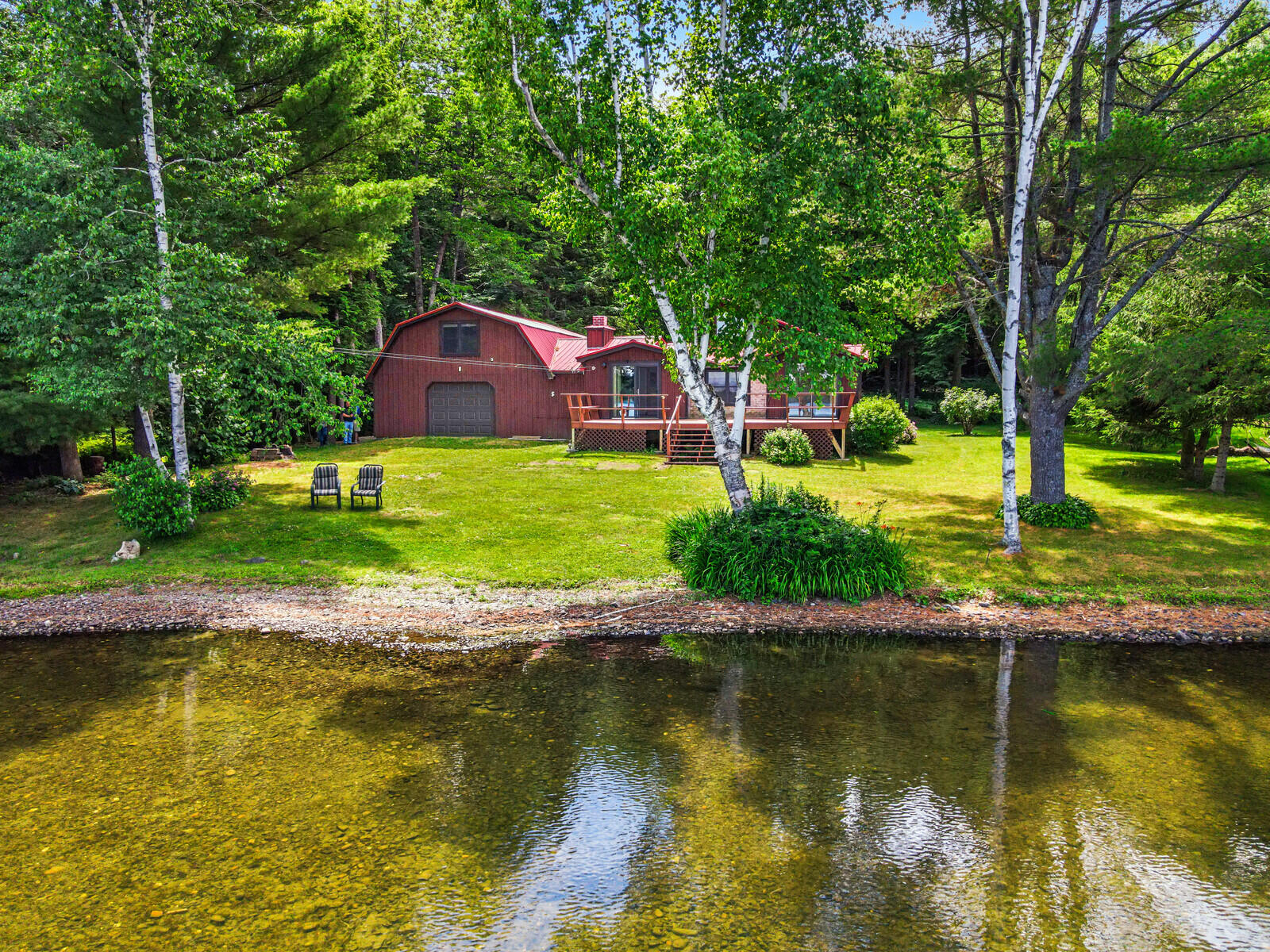 73 Pleasant Point Road Vassalboro, ME 04989 - Photo 6 of 31 From the water looking at the home
