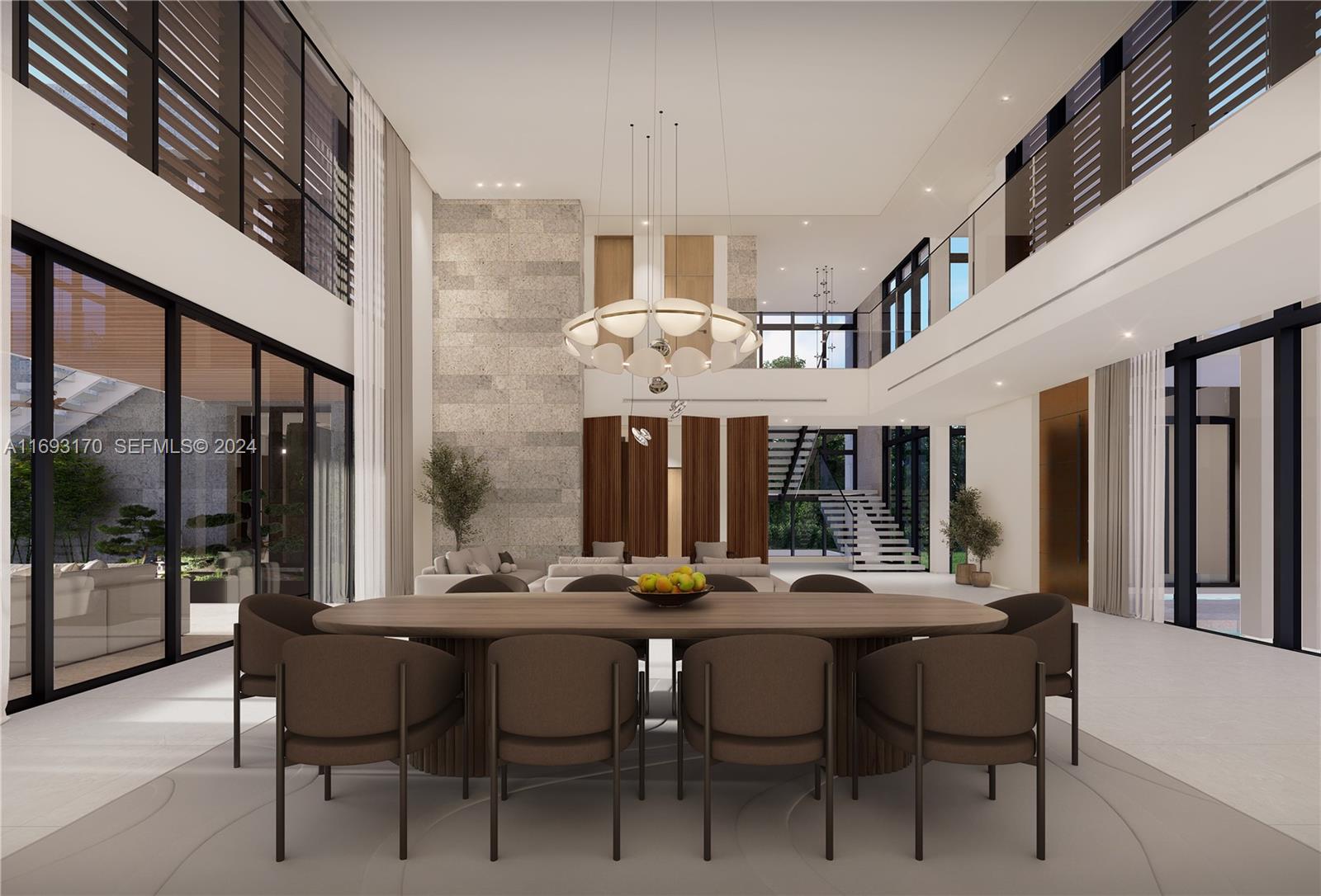 6058 Southwest 120th Street Pinecrest, FL 33156 - Photo 5 of 18 a view of a dining room with furniture window and wooden floor