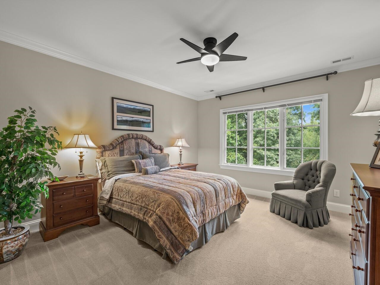 11216 Jonas Ridge Lane Raleigh, NC 27613 - Photo 44 of 75 a bedroom with bed and a window