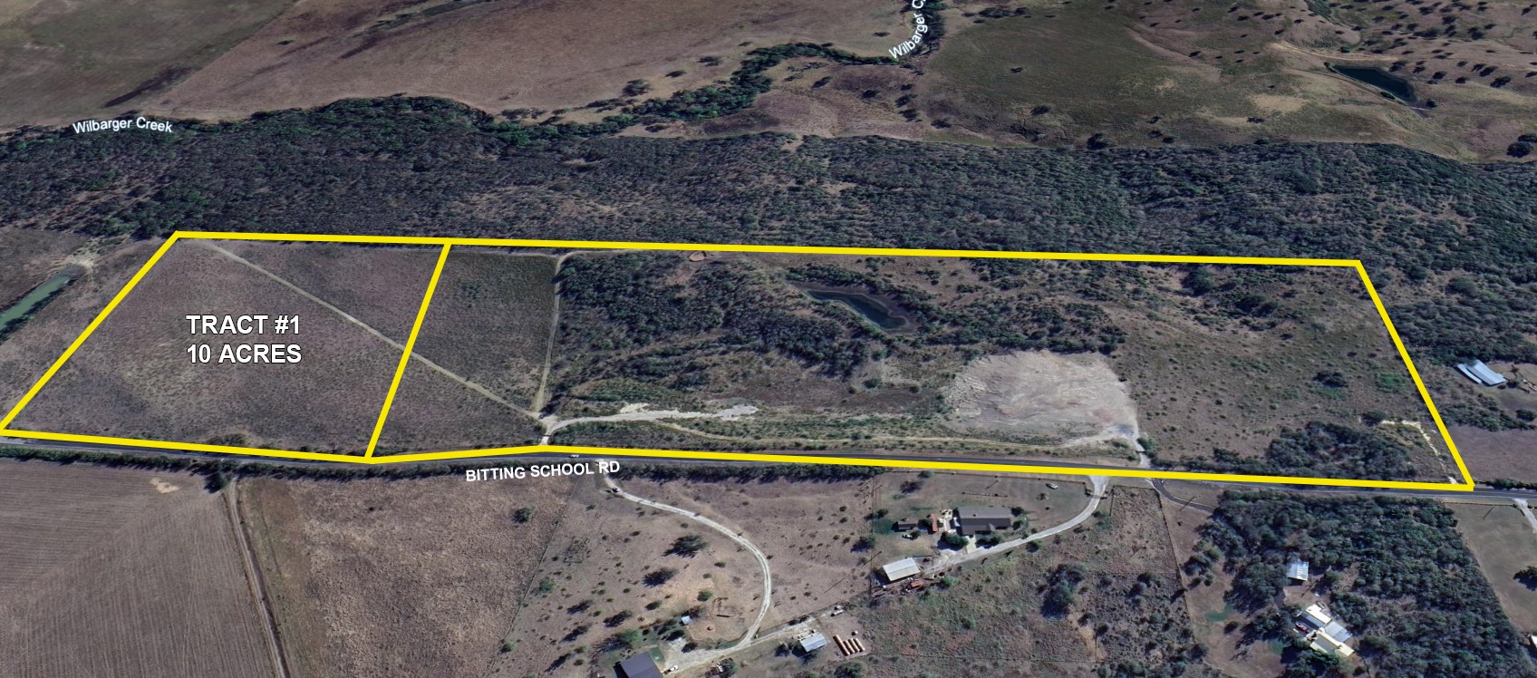 10521 Bitting School Road Manor, TX 78653 - Photo 3 of 13 Map / location with property boundaries highlighted