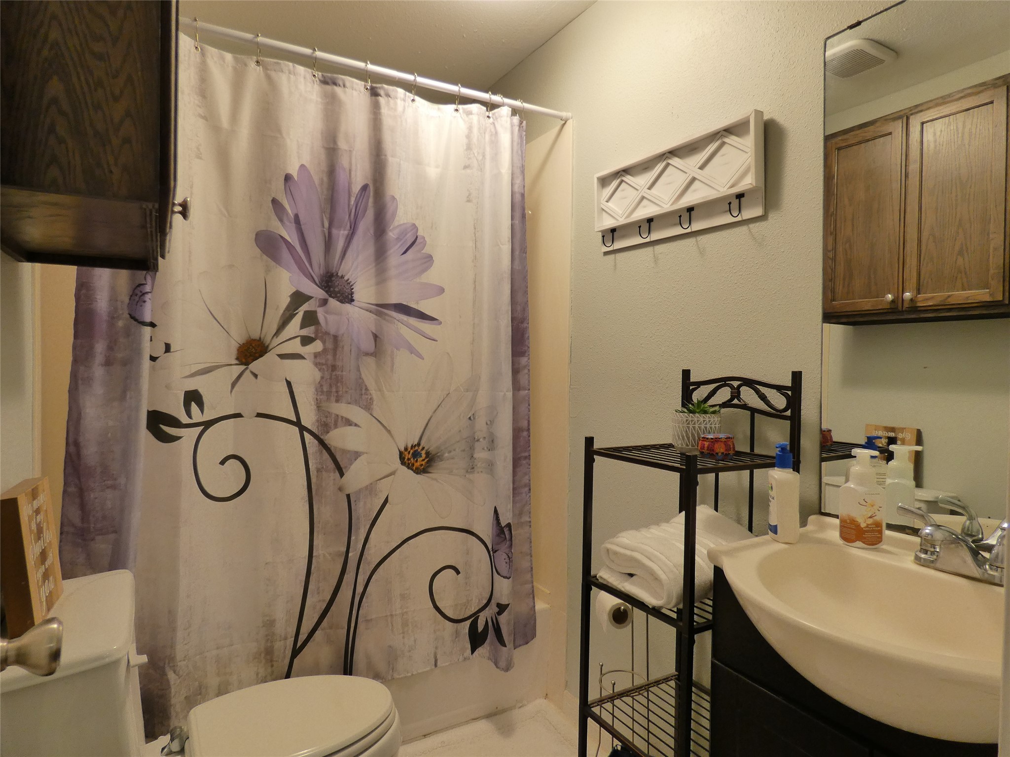 507 Houston Street, Unit 8 Rosenberg, TX 77471 - Photo 9 of 21 a bathroom with a sink mirror vanity and toilet