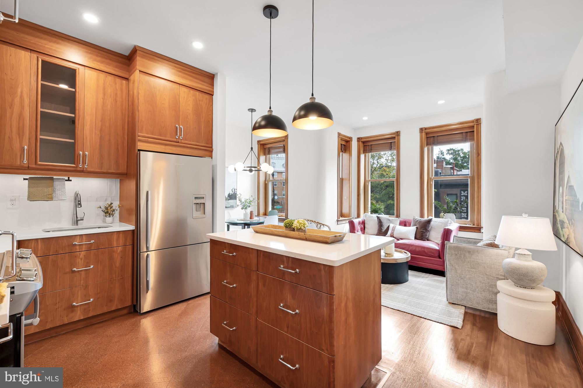 311 6th Street Southeast, Unit 3 Washington, DC 20003 - Photo 8 of 30 View from Kitchen into Living Area