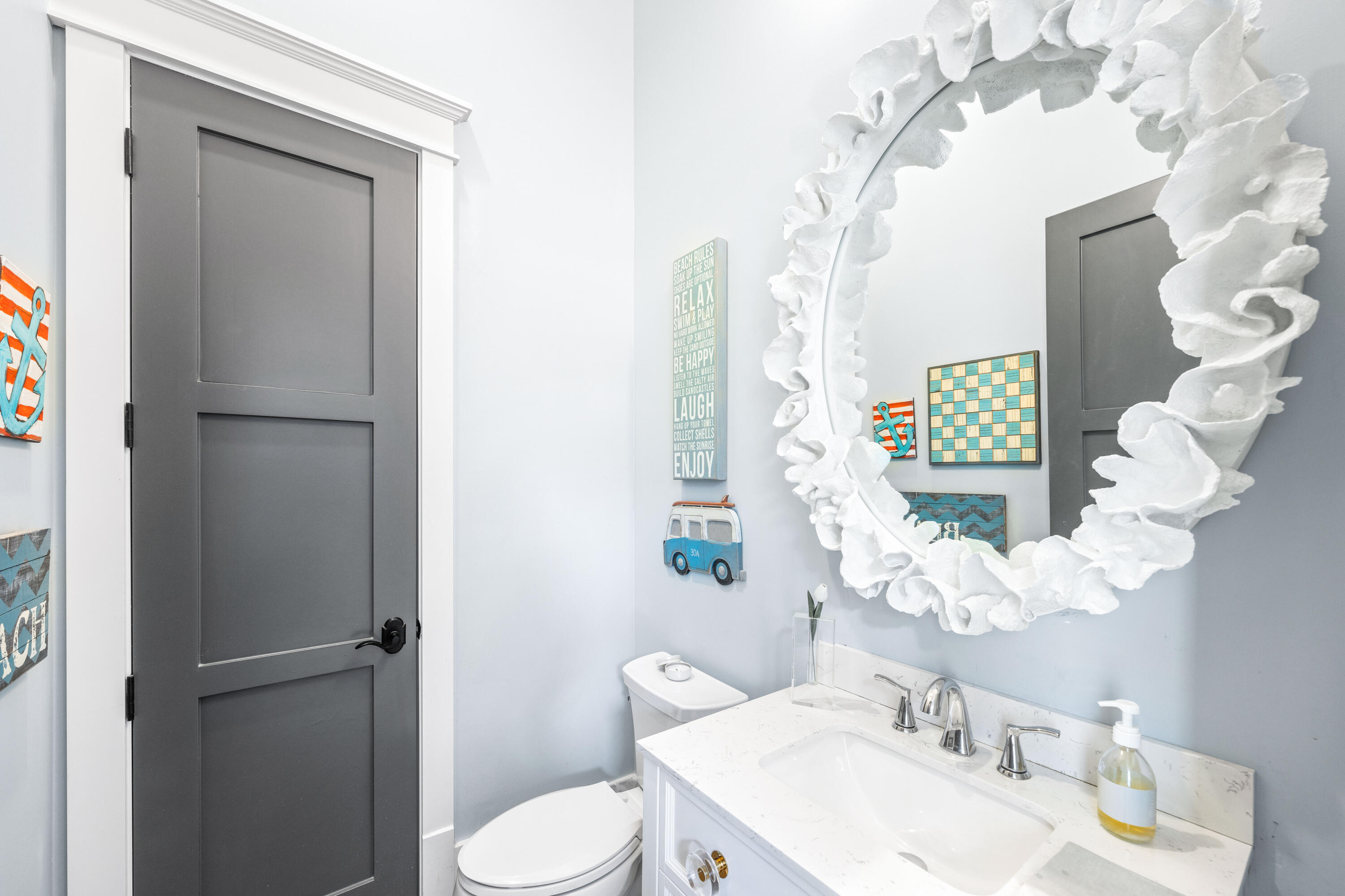 52 North Shingle Way Inlet Beach, FL 32461 - Photo 18 of 77 a bathroom with a sink toilet and shower