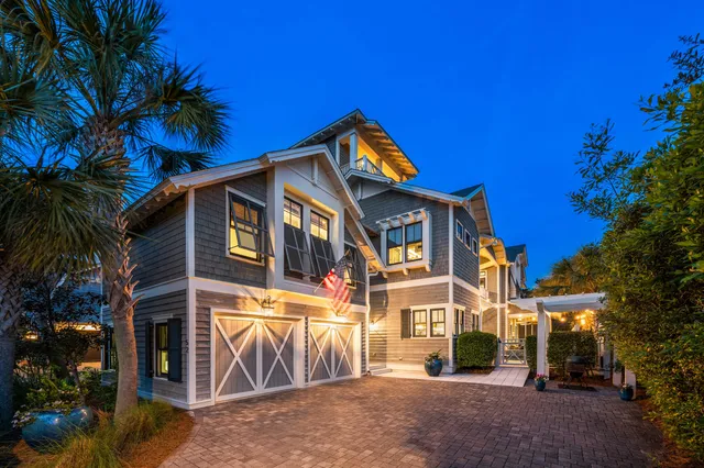 a front view of a house