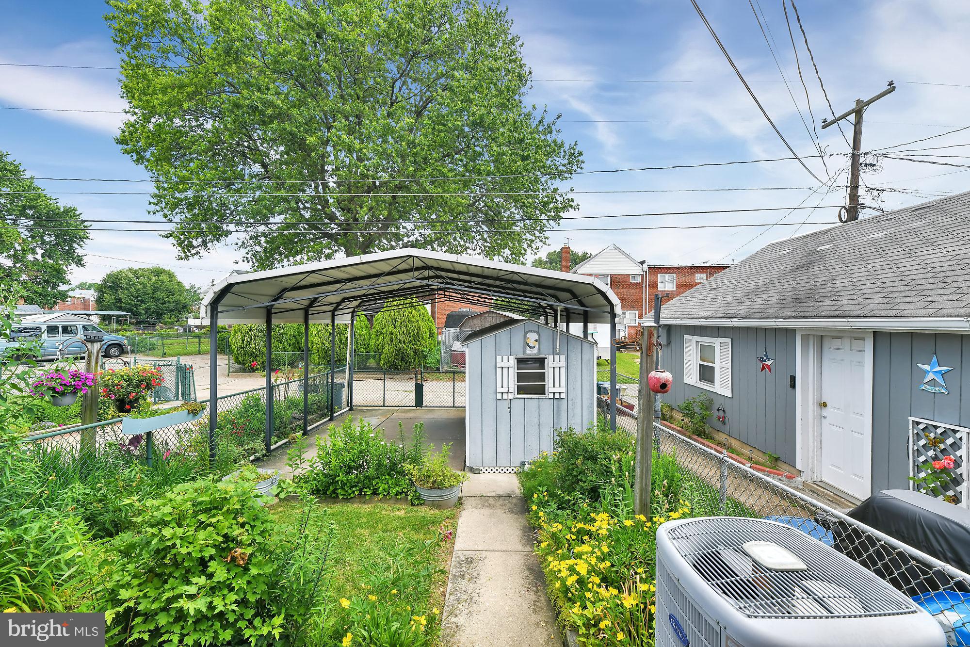 2732 Moorgate Road Baltimore, MD 21222 - Photo 25 of 28 Back Yard / Carport / Storage Shed