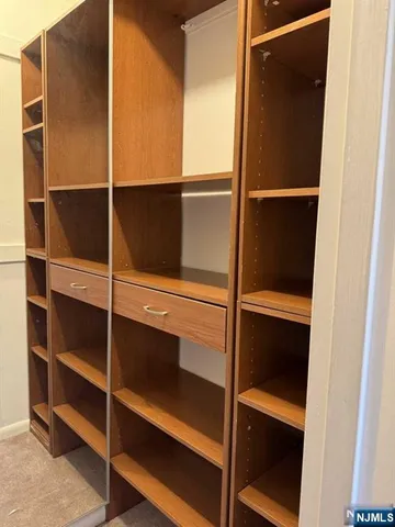 a close view of closet