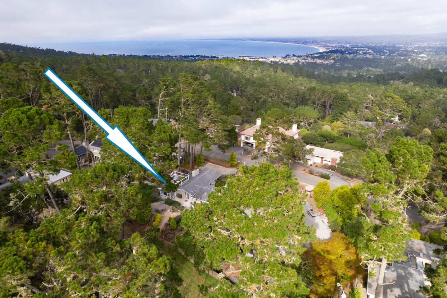 4106 Crest Road Pebble Beach, CA 93953 - Photo 40 of 43 a view of a lake with a city view