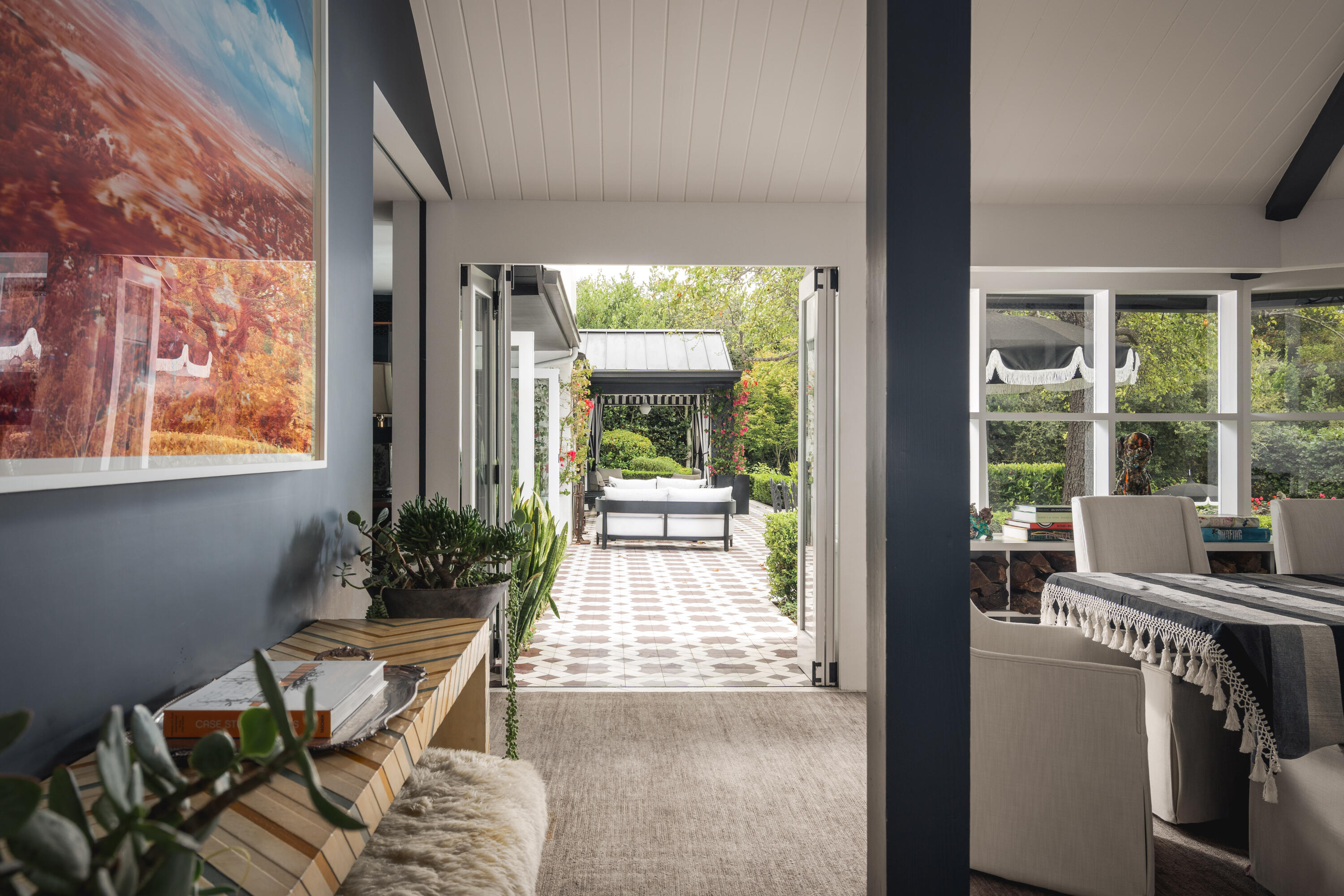 1381 East Valley Road Montecito, CA 93108 - Photo 13 of 32 View to the Patio