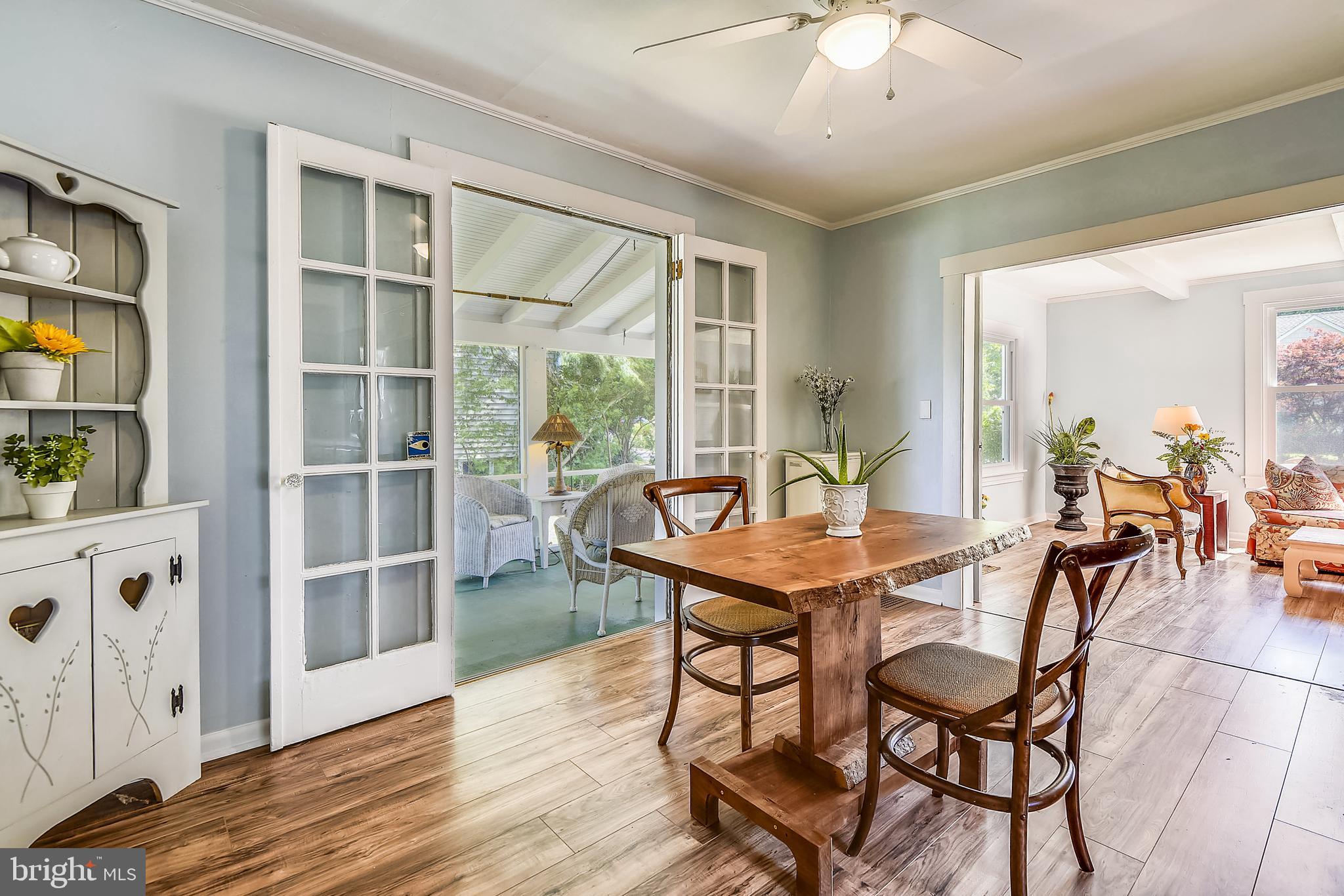 33 Decatur Avenue Annapolis, MD 21403 - Photo 12 of 31 French Doors from Dining Area to Porch