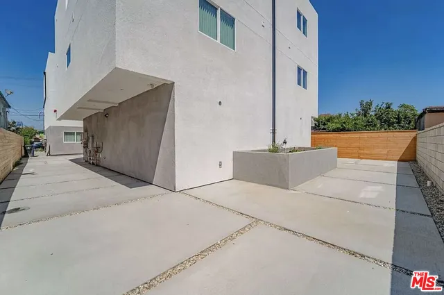 a backyard view of a house