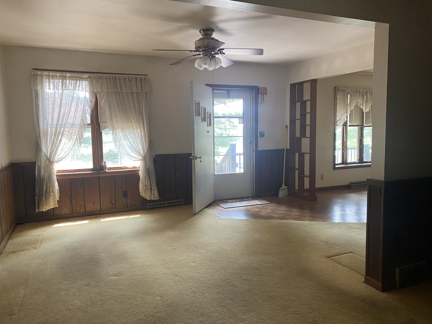29217 Old Chicago Road La Moille, IL 61330 - Photo 7 of 34 a view of an empty room with a window and wooden floor