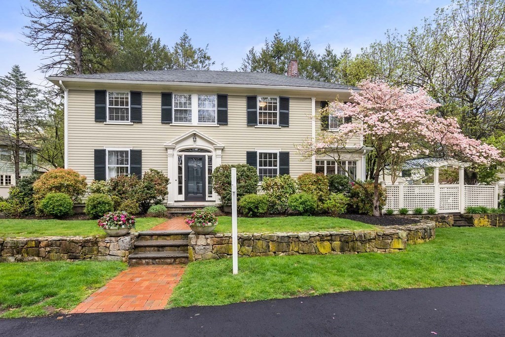 22 Barnstable Road Newton, MA 02465 - Photo 3 of 41 a front view of a house with a yard