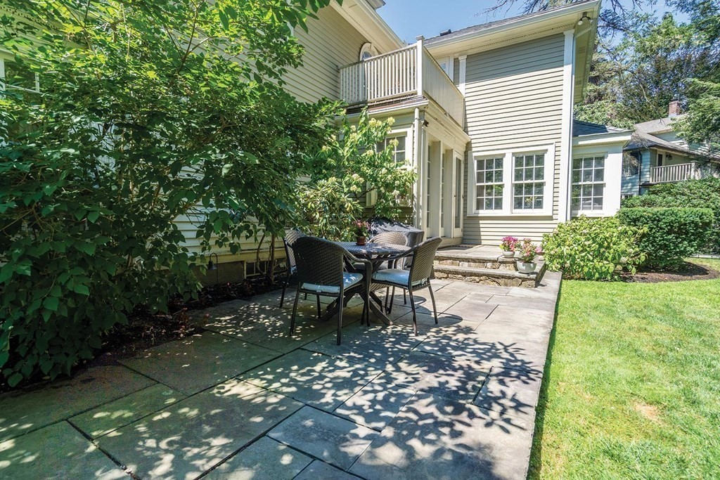 22 Barnstable Road Newton, MA 02465 - Photo 34 of 41 a view of a backyard with sitting area