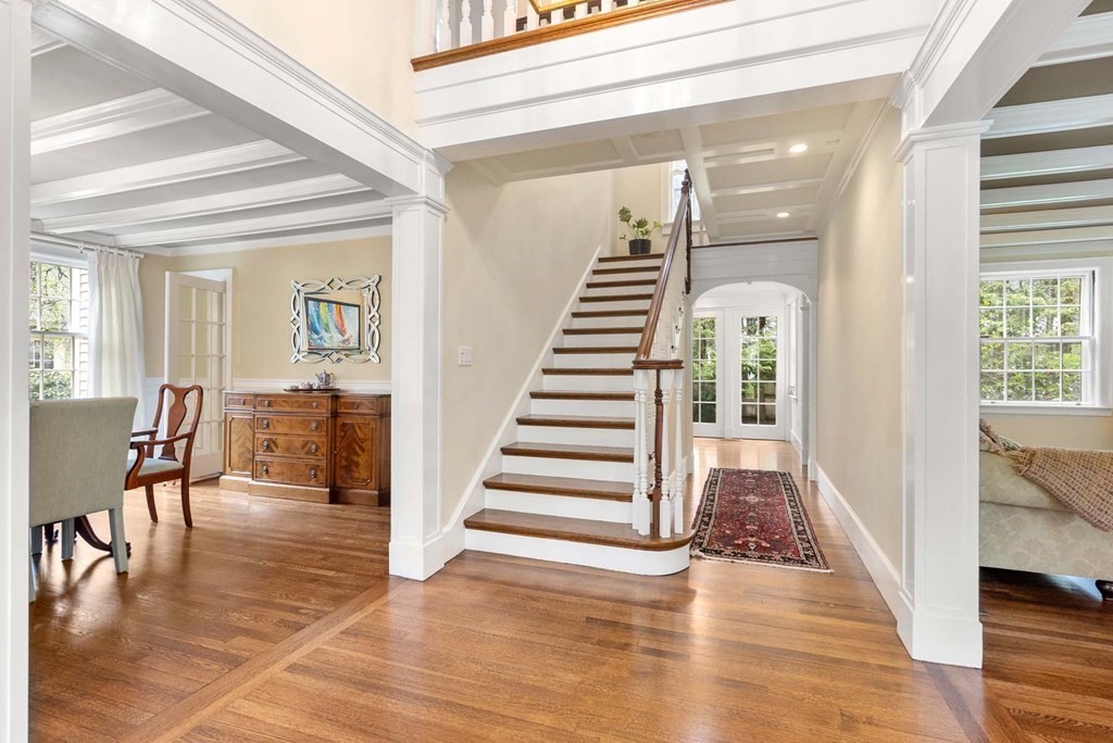 22 Barnstable Road Newton, MA 02465 - Photo 6 of 41 a view of a living room and entry way