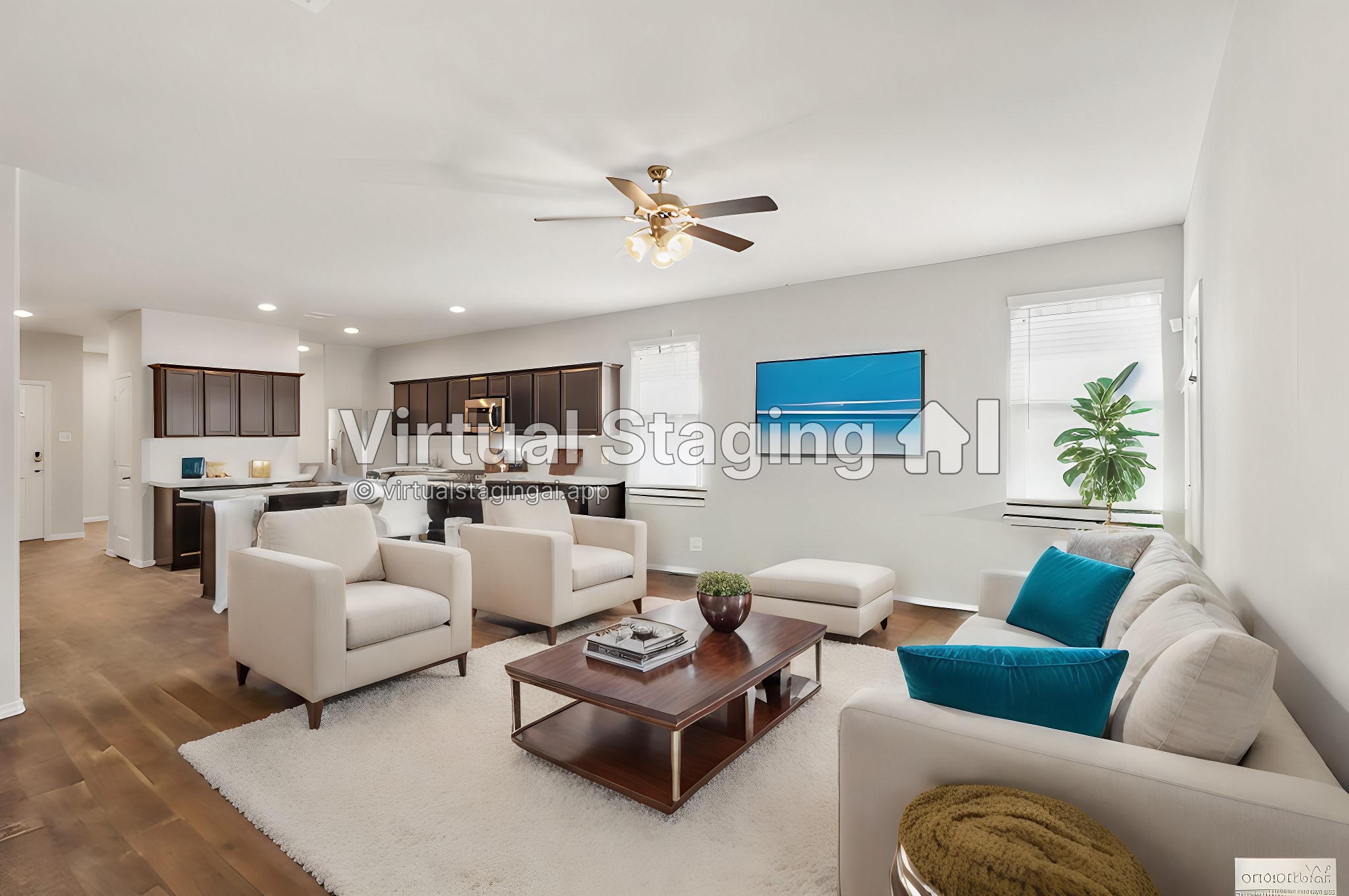 21234 Bellaria Summit Trail Katy, TX 77449 - Photo 1 of 9 Living Room Digital Staged