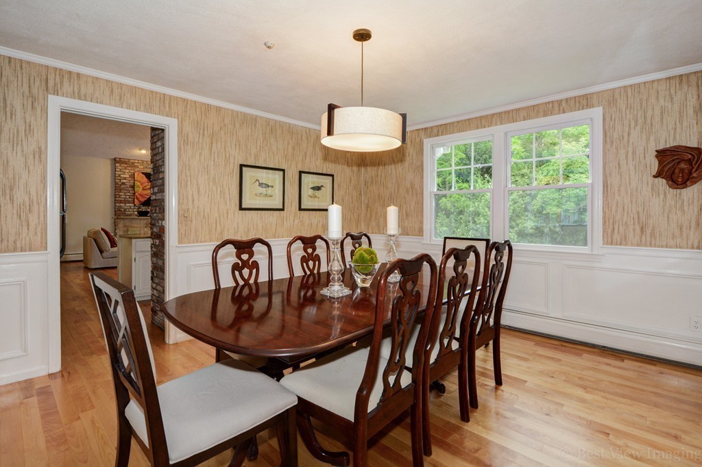 15 Idylwilde Road Lexington, MA 02421 - Photo 7 of 26 a view of a dining room with furniture window and wooden floor