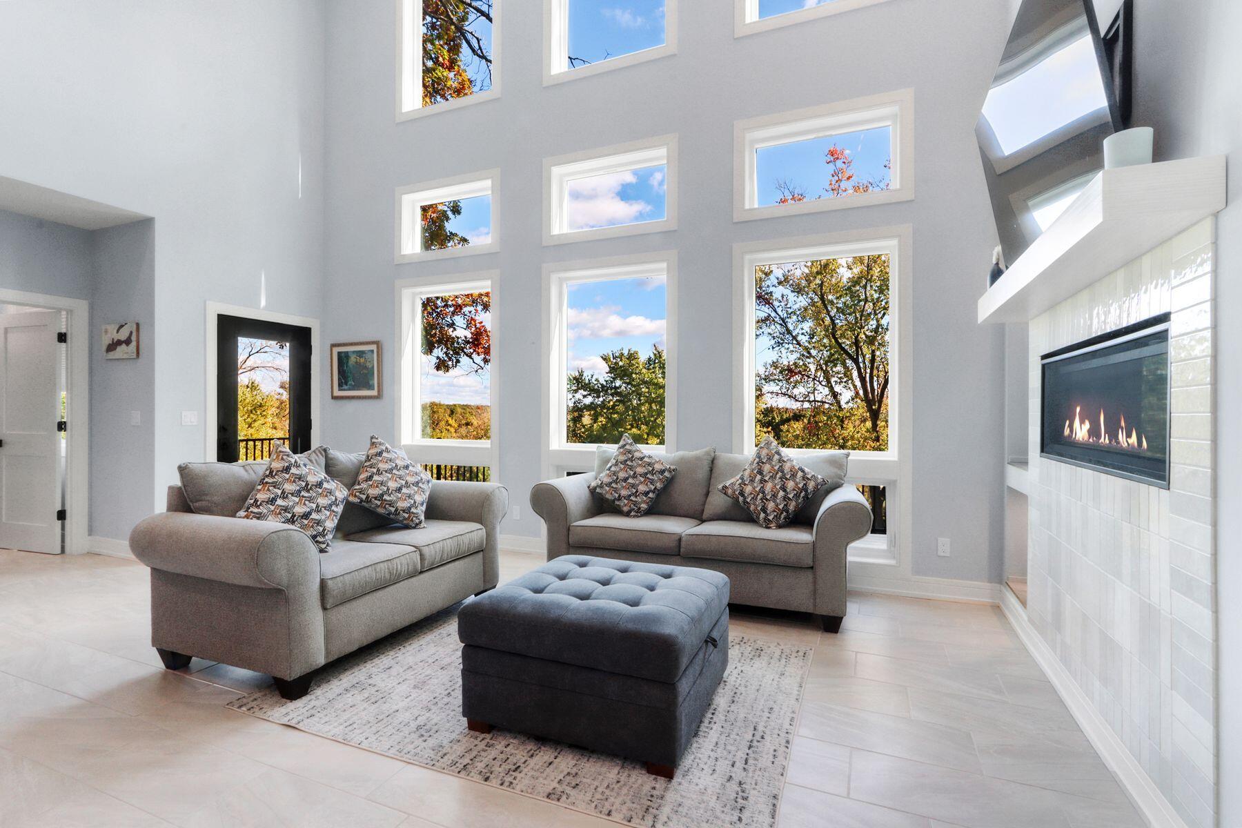 317 Crocus Street Williams Bay, WI 53191 - Photo 5 of 30 Living Room with Fireplace