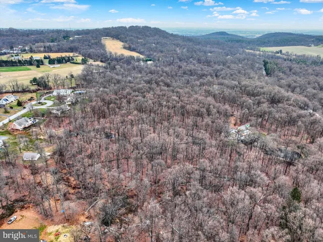 a view of a lake with mountains in the background