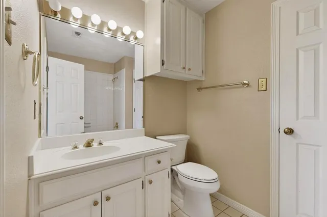 a view of backyard with green space