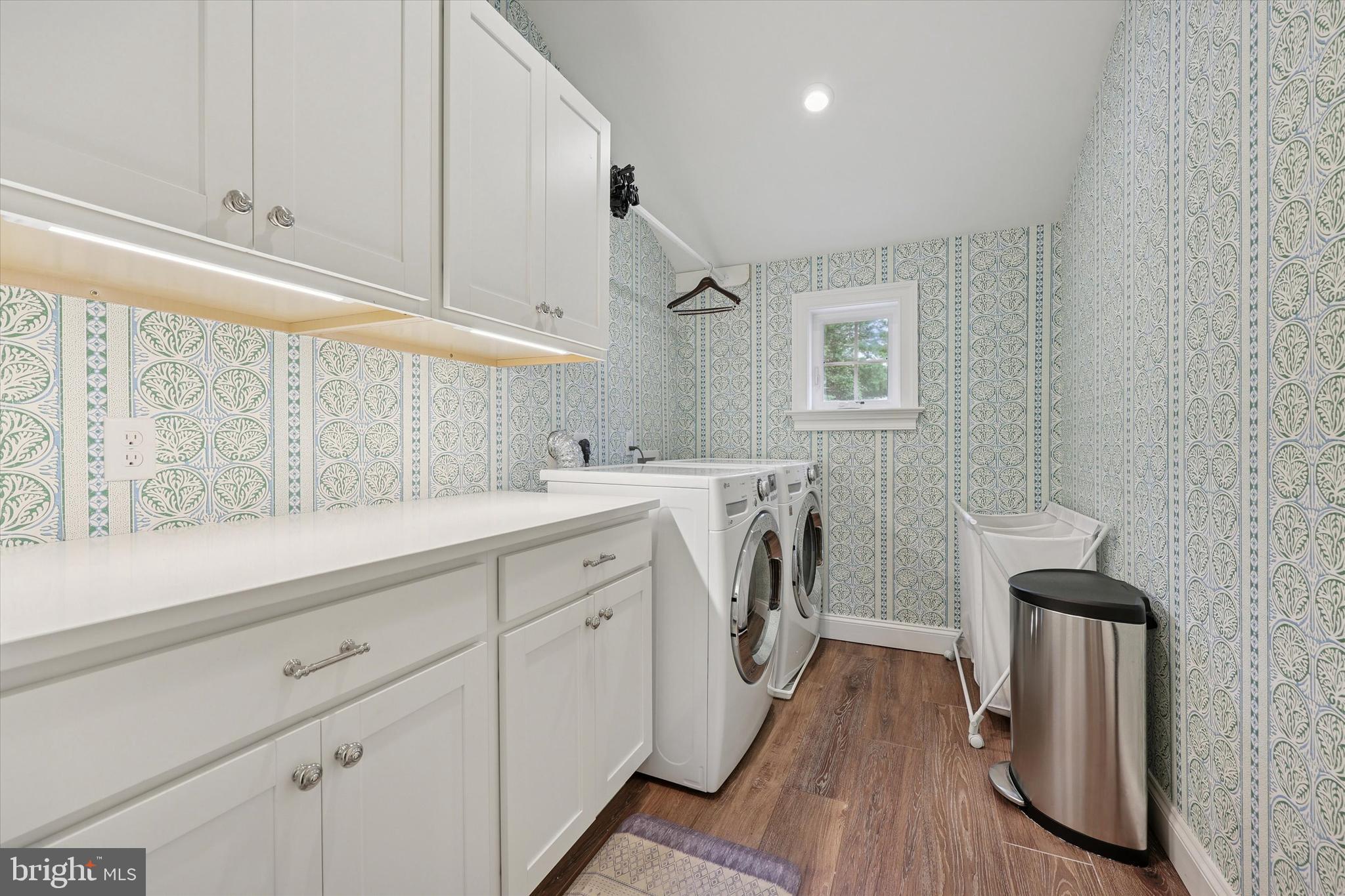 280 Deepdale Road Wayne, PA 19087 - Photo 30 of 35 a utility room with cabinets washer and dryer