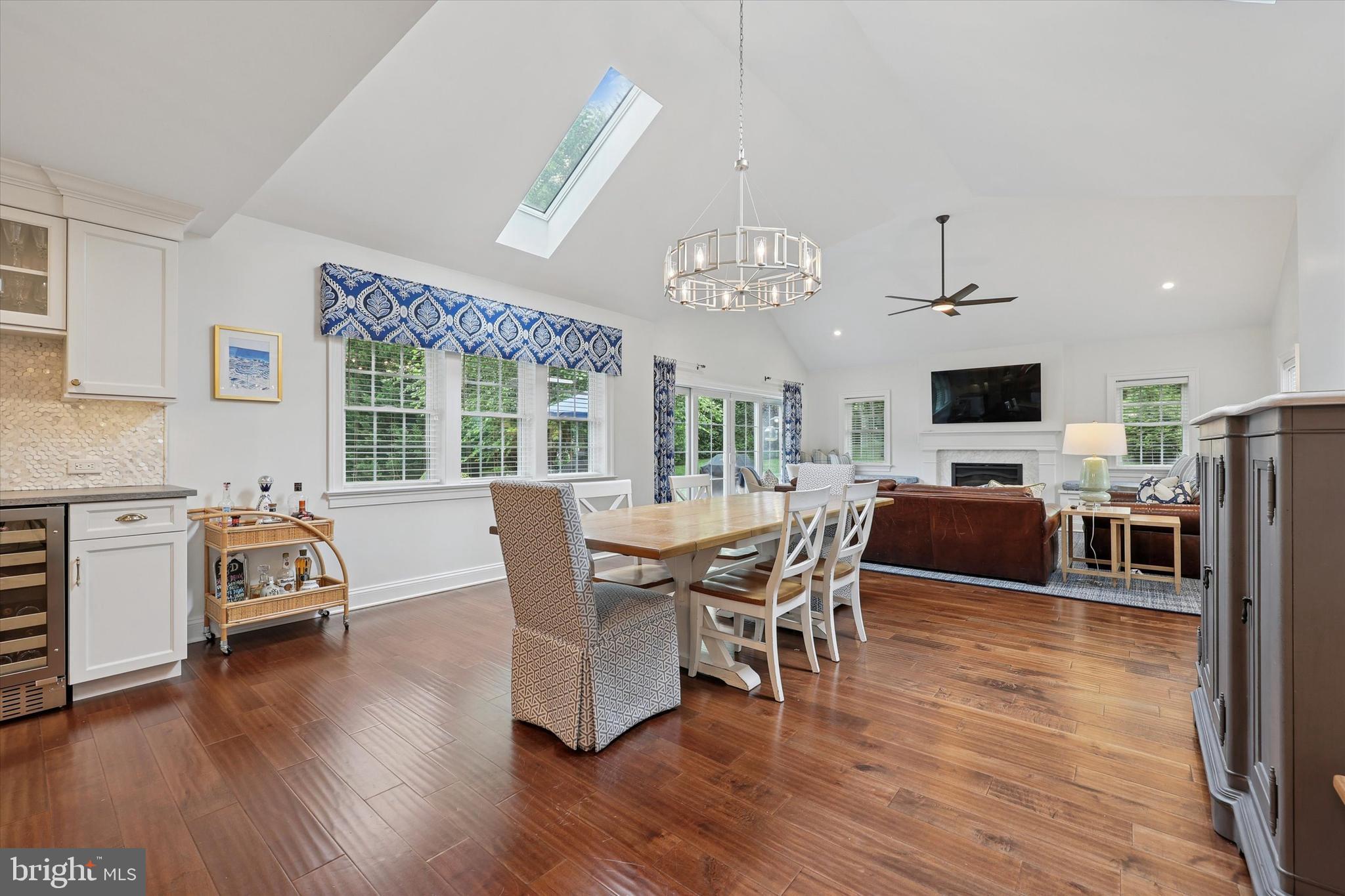 280 Deepdale Road Wayne, PA 19087 - Photo 5 of 35 a view of a dining room with furniture a chandelier and wooden floor
