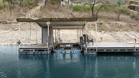 a view of boat floating on water