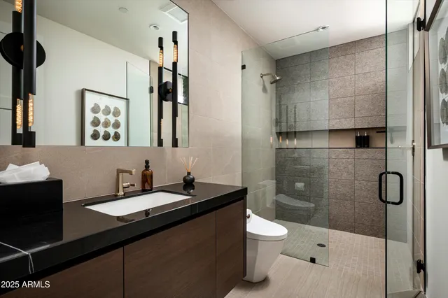 a kitchen with a stove and a microwave