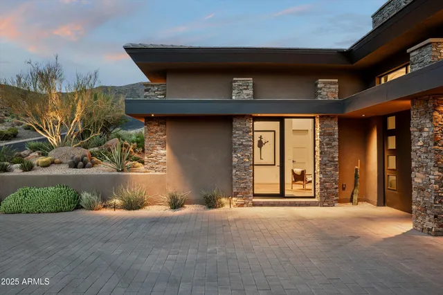 a view of a terrace with furniture
