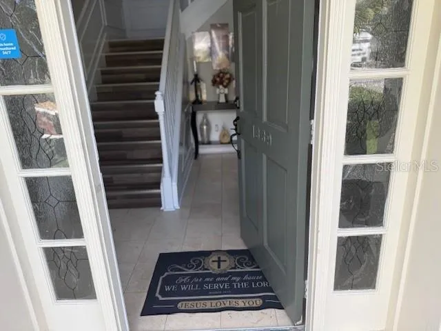 a view of an entryway