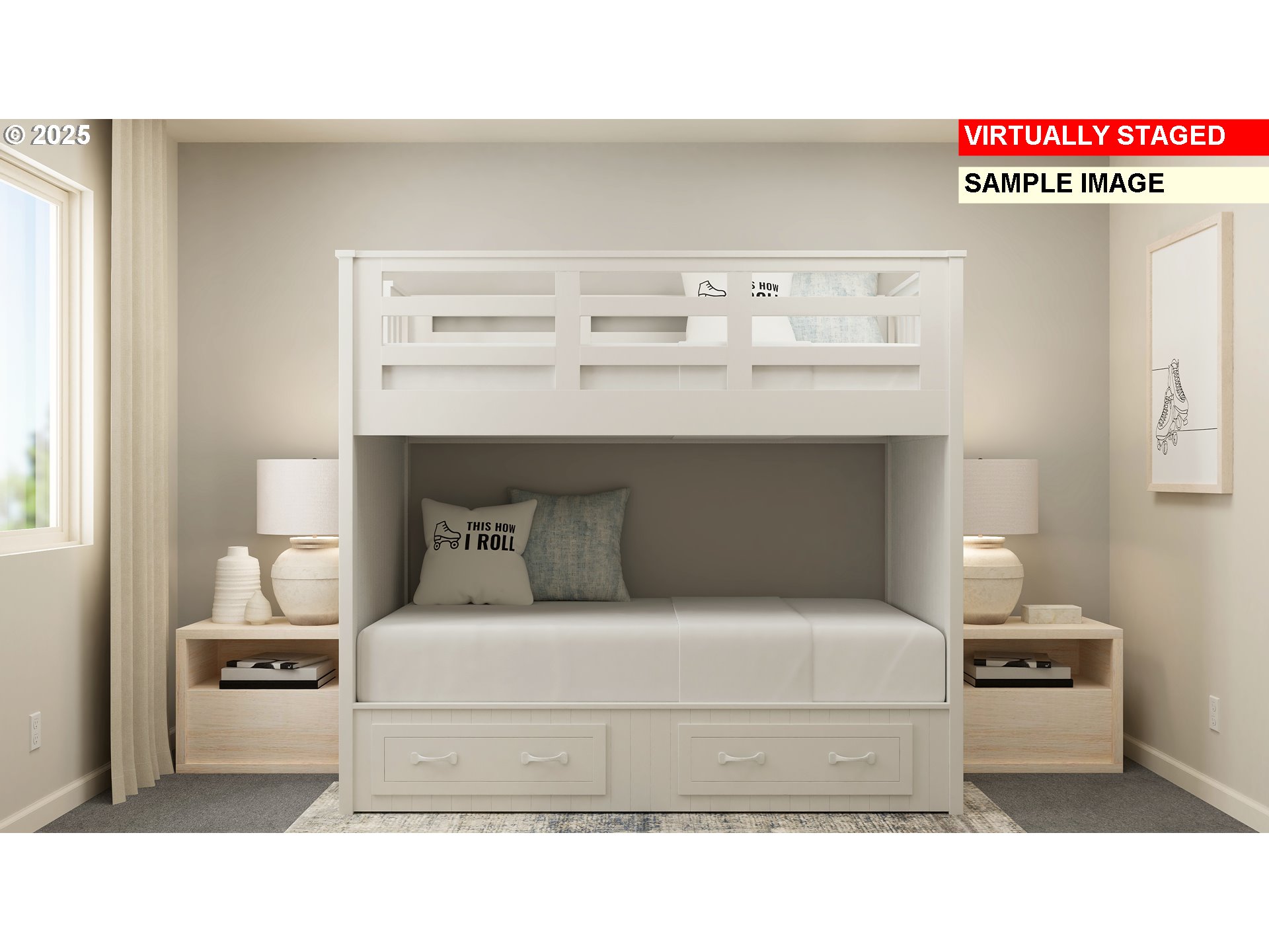 3065 Southwest Duniway Avenue Gresham, OR 97080 - Photo 16 of 24 a bedroom with a bed and a night stand