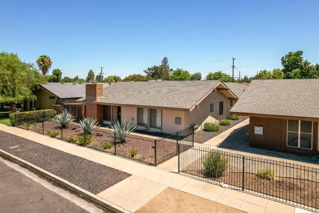 a view of a house with a porch