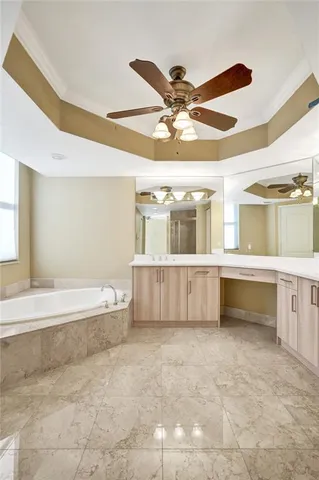 a view of city with tall buildings